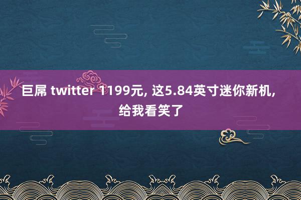 巨屌 twitter 1199元， 这5.84英寸迷你新机， 给我看笑了