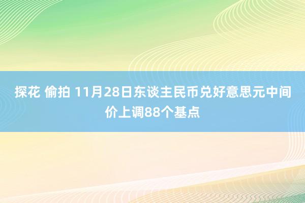 探花 偷拍 11月28日东谈主民币兑好意思元中间价上调88个基点