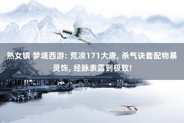熟女镇 梦境西游: 荒凉171大唐， 杀气诀套配物暴灵饰， 经脉表露到极致!